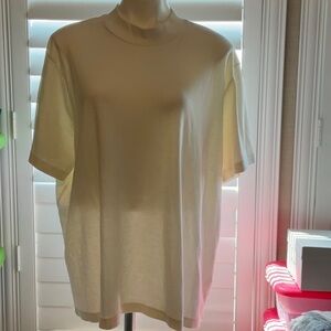 Elegant Cream Short Sleeve Women's Tee